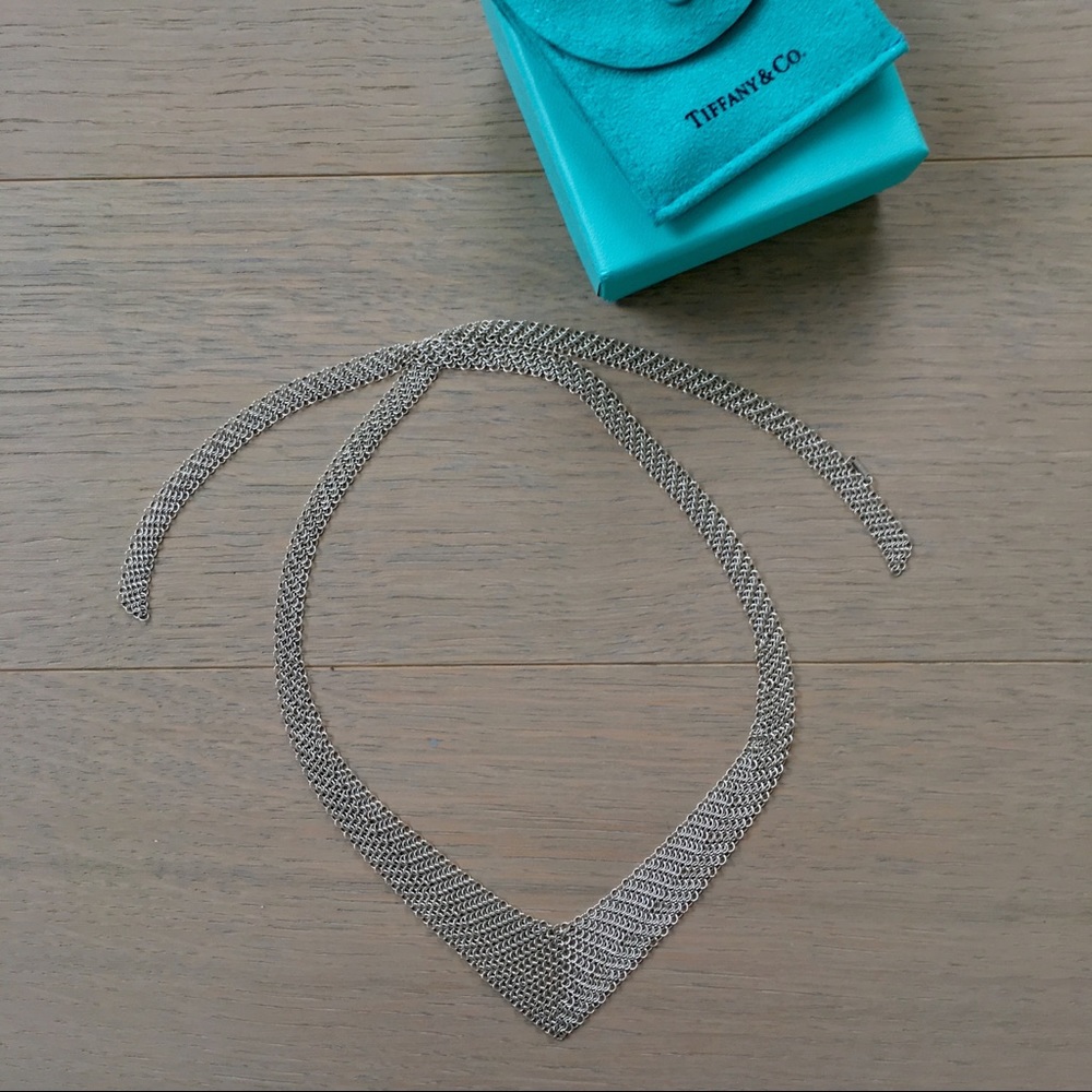 Tiffany Elsa Peretti Mesh Bib Necklace